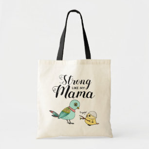 Bolso De Tela Fuerte como mi mamá   Aves divertidas para madres 