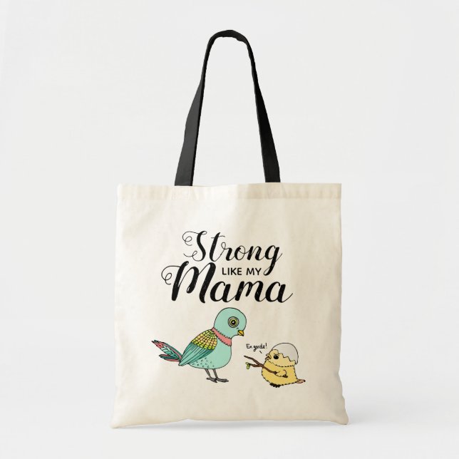 Bolso De Tela Fuerte como mi mamá | Aves divertidas para madres  (Frente)