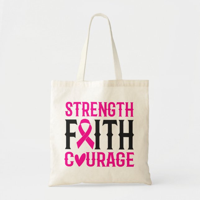 Bolso De Tela Fuerza y valor (Frente)