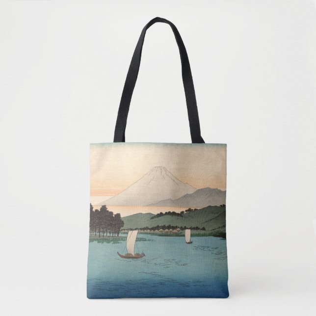 Bolso De Tela Fukeiga 4 - Japonés de época Ukiyo-e (Anverso)
