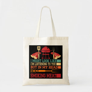 Bolso De Tela Fumador de carne Bbq Tabaco Griller Chef Barbacoa