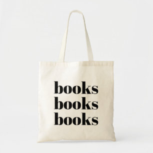 Bolso De Tela Fun Bold Black Typography Book Bag