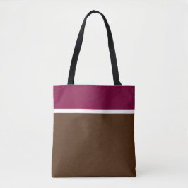 Bolso De Tela Fun Dark Raspberry Top Dark Color Block
