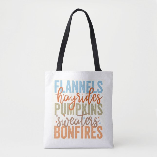 Bolso De Tela Fun Fall Vibes (Anverso)