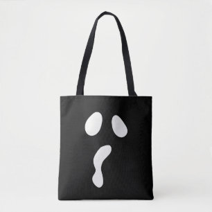 Bolso De Tela Fun Halloween Boo se enfrenta a un Fiesta fantasma