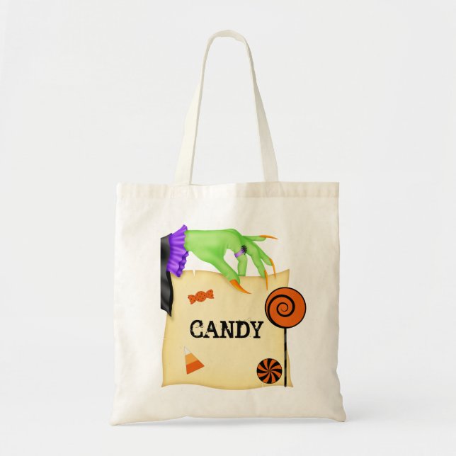 Bolso De Tela Fun Halloween Candy Bag Tote Bag (Frente)