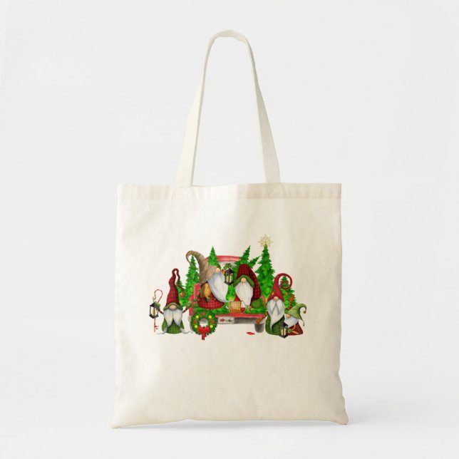 Bolso De Tela Fun Holiday Gnomes T-Shirt Tote Bag (Frente)