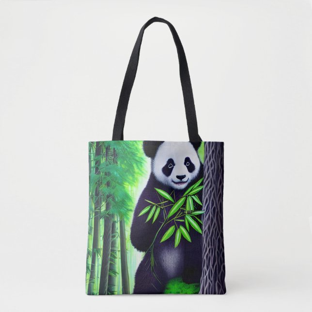 Bolso De Tela Fun Little Panda Bear (Anverso)