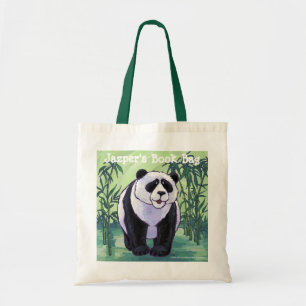 Bolso De Tela Fun Panda Bear libro personal