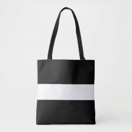Bolso De Tela Fun Profesional Wide Black White Nauts