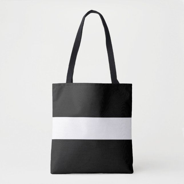 Bolso De Tela Fun Profesional Wide Black White Nauts (Anverso)
