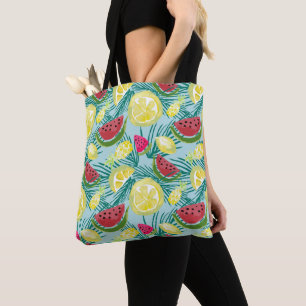Bolso De Tela Fun Summer Fruits Watermelon Pineapple Lemons