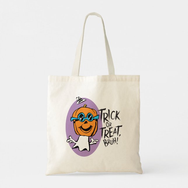 Bolso De Tela Fun Trick or Treat Bruh (Reverso)