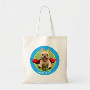 Bolso De Tela Funcionamientos lindos del super héroe del bulldog