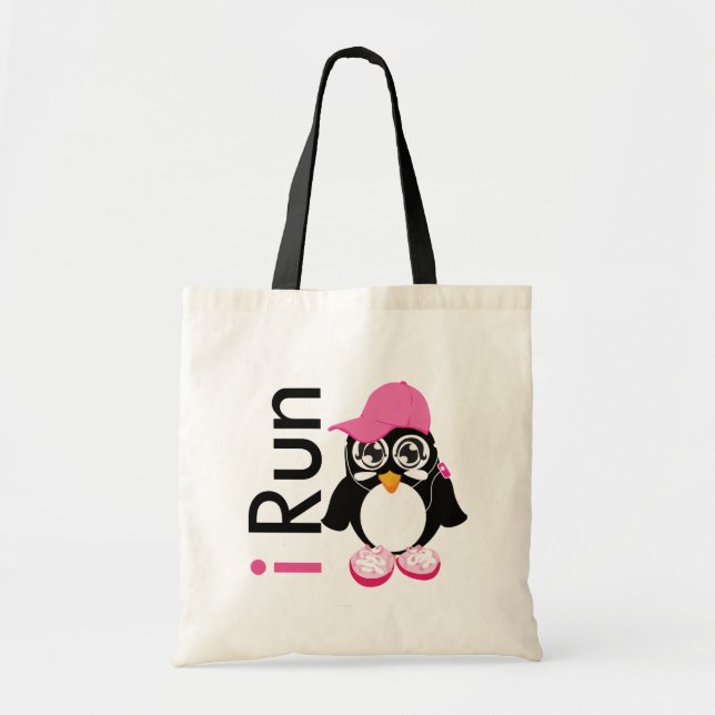Bolso De Tela funciono con el pingüino (Frente)