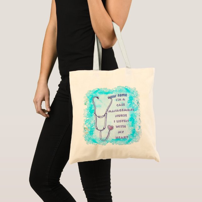 Bolso De Tela Funda Gerente Enfermera Corazón (Anverso (producto))