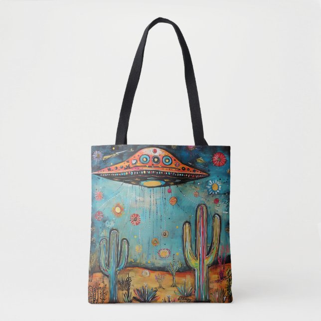 Bolso De Tela Funky Fun UFO (Anverso)