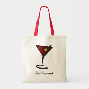 Bolso De Tela Funky martini Fun Bridesmaid Favores