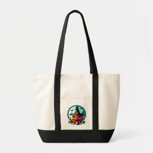 Bolso De Tela Funky Pop Art Pumpkin Witch Hat Candy