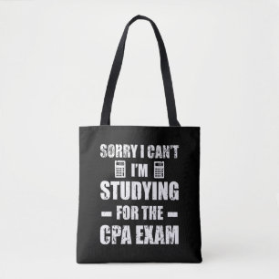 Bolso De Tela Funny Accountant CPA Exam Estudiando Contabilidad