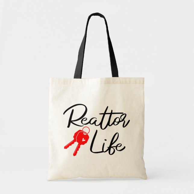Bolso De Tela Funny Agente Inmobiliario Gift Home Broker Realtor (Frente)