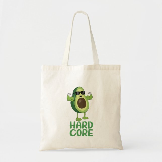Bolso De Tela Funny aguacate severo muscular (Frente)