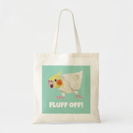 Bolso De Tela Funny Angry Lutino Cockatiel Fluff Off Pet Parrot