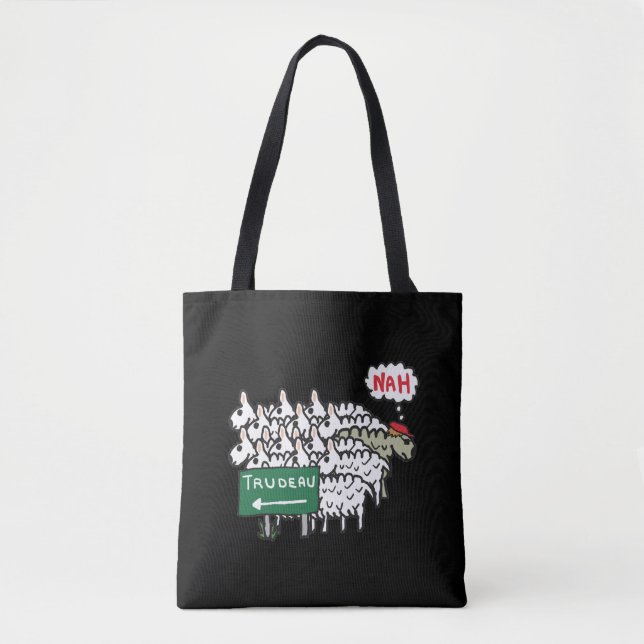 Bolso De Tela Funny Anti Trudeau (Anverso)