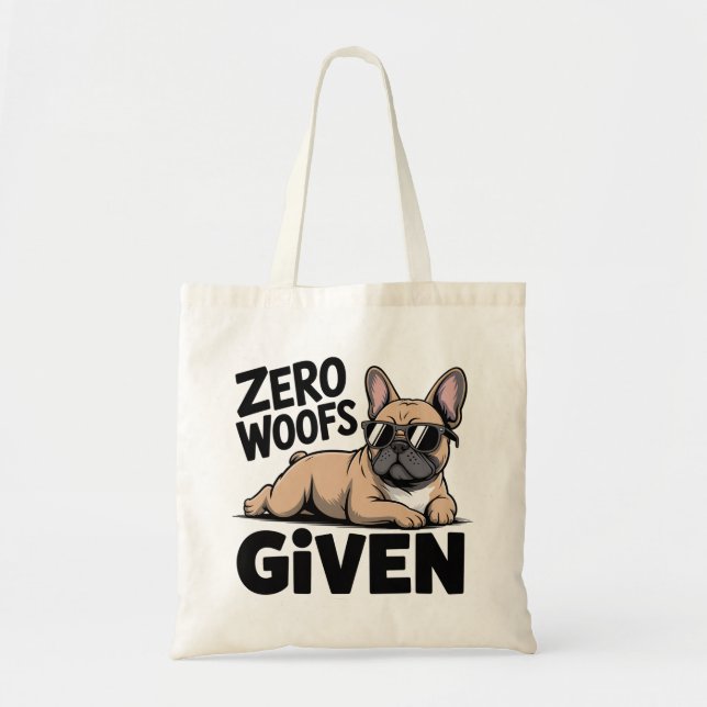 Bolso De Tela Funny Antisocial French Bulldog Frenchie Dog Lover (Frente)