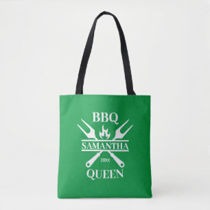 Bolso De Tela Funny BBQ Personalizada Barbacoa Reina Tote Bag