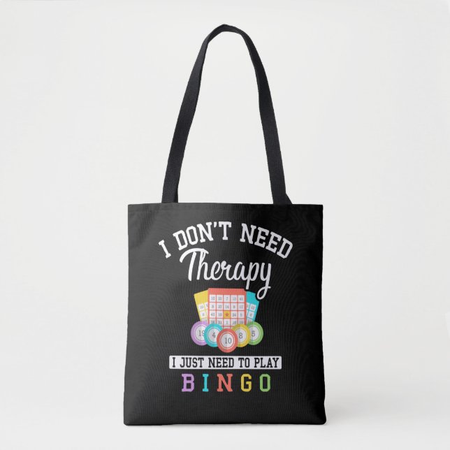 Bolso De Tela Funny Bingo Player Chiste (Anverso)