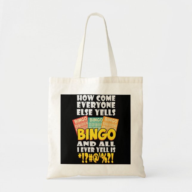 Bolso De Tela Funny Bingo Player Gift (Frente)