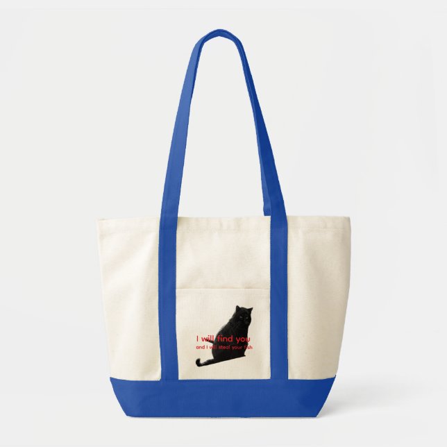 Bolso De Tela Funny Black Cat Meme Double-Sided (Frente)