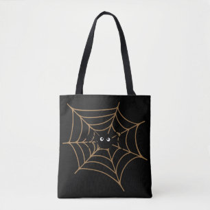 Bolso De Tela Funny Black Spider Shoulder Tote