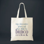 Bolso De Tela Funny Bunco<br><div class="desc">Cita divertida para los jugadores de Bunco que simplemente aman jugar el juego. Citación tipográfica moderna y sutil. Mi Parte Favorita Del Día Es El Bunco En Horas. Cita original de Artinspired. Perfecto para chicas de noche y eventos de recaudación de fondos Bunco. Gran bolsa para llevar algo de tu...</div>