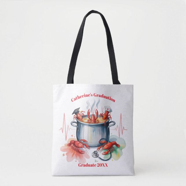 Bolso De Tela Funny Cajun Nurse Graduation Party (Anverso)