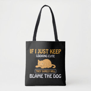 BOLSO DE TELA FUNNY CAT