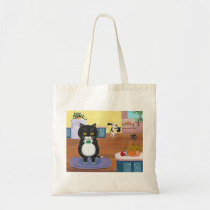 Bolso De Tela Funny Cat Dog Personalizado