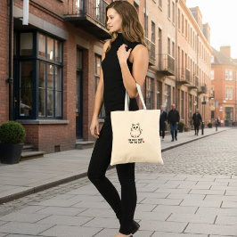 Bolso De Tela Funny Cat Lover Valentine Mousepad - I'm Only Here