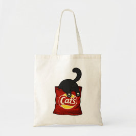 Bolso De Tela Funny Cat Snack Lover Tote Bag Cute Cat