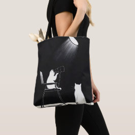 Bolso De Tela Funny cat with telescope