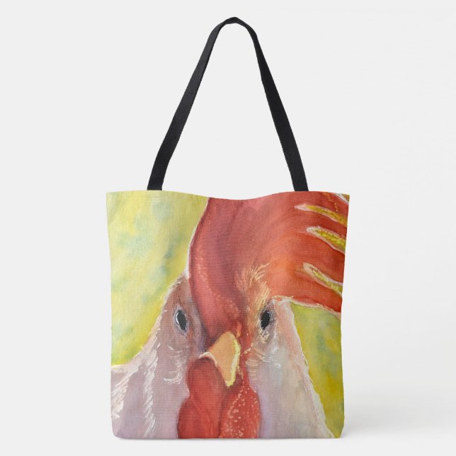 Bolso De Tela Funny Chicken Tote Bag (Reverso)