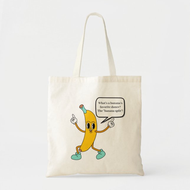 Bolso De Tela Funny Chiste bananero Tote Bag (Frente)