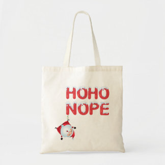 Bolso De Tela Funny Christmas Tote Bag – Ho Ho Nope Santa