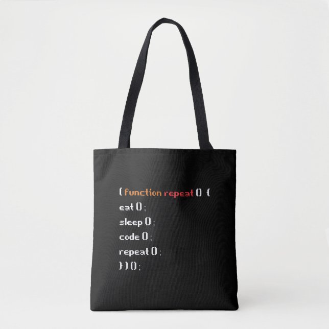 Bolso De Tela Funny Computer Science Coder Programmer (Función) (Anverso)