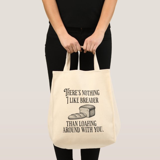 Bolso De Tela Funny Couple's Pun Joke Bread Gift (Anverso (producto))