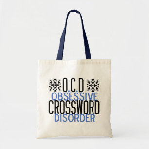 Bolso De Tela Funny Crossword Puzzle Addict