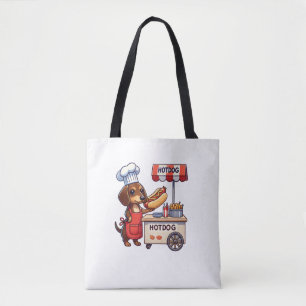 Bolso De Tela Funny Dachshund Perro Weiner Sausage Hotdog Sandwi