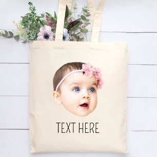 Bolso De Tela Funny de foto cara personalizada