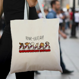 Bolso De Tela Funny Dog Choir Howllelujah Choirboys Pug Cartoon